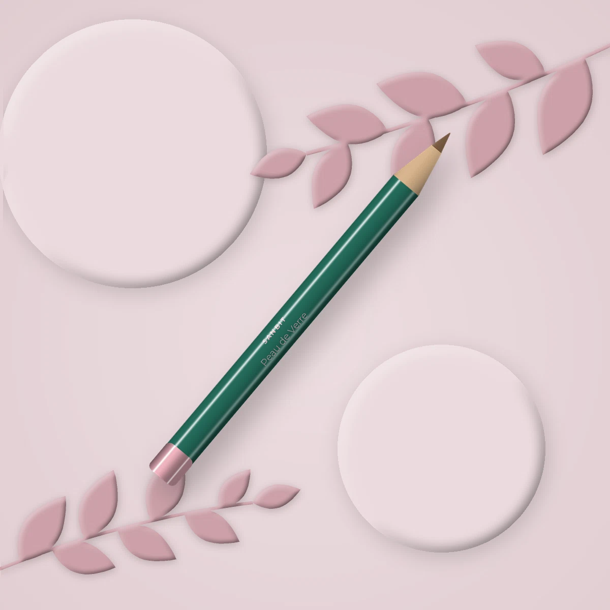 Crayon à sourcils Peau de Verre à l'huile d'avocat – Sanbit, photo d'ambiance