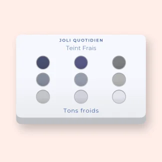 Palette yeux Teint Frais tout-en-un – Joli Quotidien, 9 × 1 g, teinte Tons froids