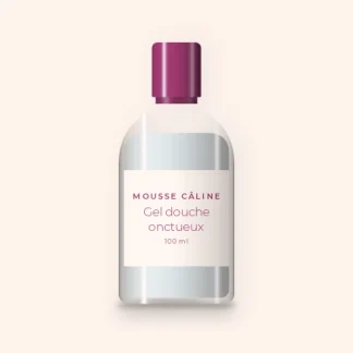 Gel douche onctueux à l'huile d'olive – Mousse Câline, flacon 100 ml