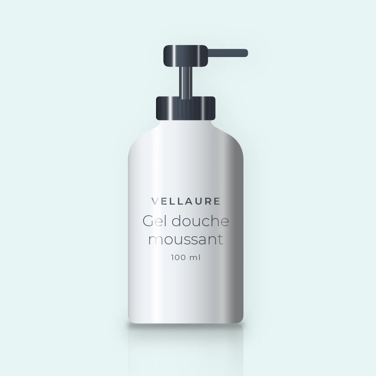 Gel douche et bain moussant à l'huile de coco – Vellaure, flacon-pompe 100 ml