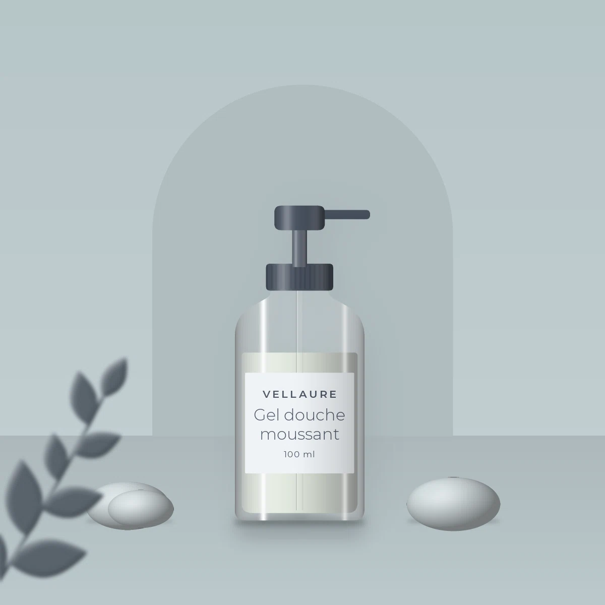 Gel douche et bain moussant à l'huile de coco – Vellaure, photo d'ambiance
