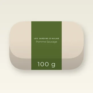 Savon Pomme Sauvage surgras au curcuma – Les Jardins d'Aulne, pain 100 g