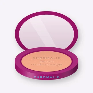 Blush multi-usage au squalane – Chromalie, boîtier 6 g, teinte 03 Pêche