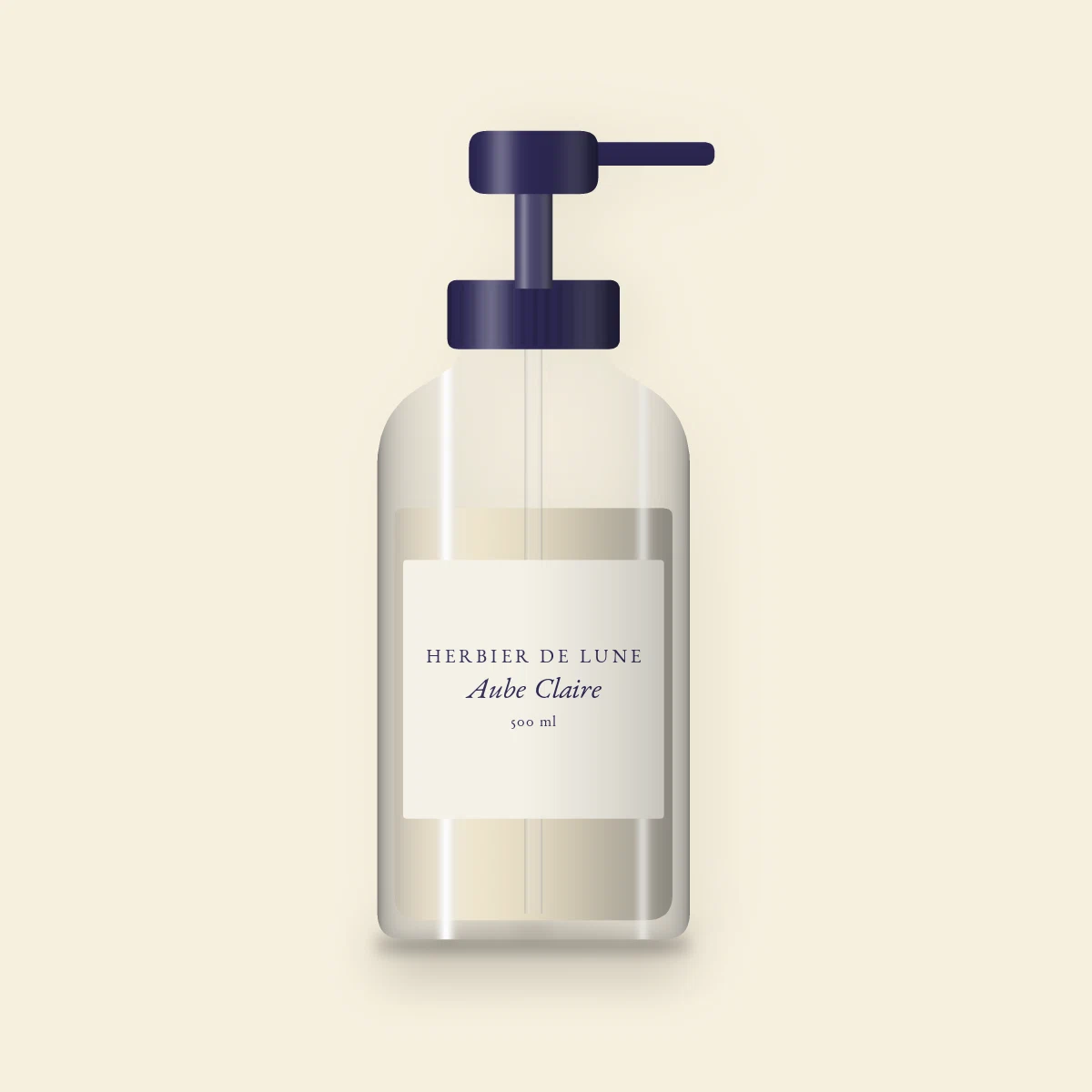 Shampooing Aube Claire à l'extrait de guimauve – Herbier de Lune, flacon-pompe 500 ml
