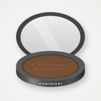 Poudre Encre Sumi à l'huile de macadamia – Yukimori, boîtier 12 g, teinte 14 Moka
