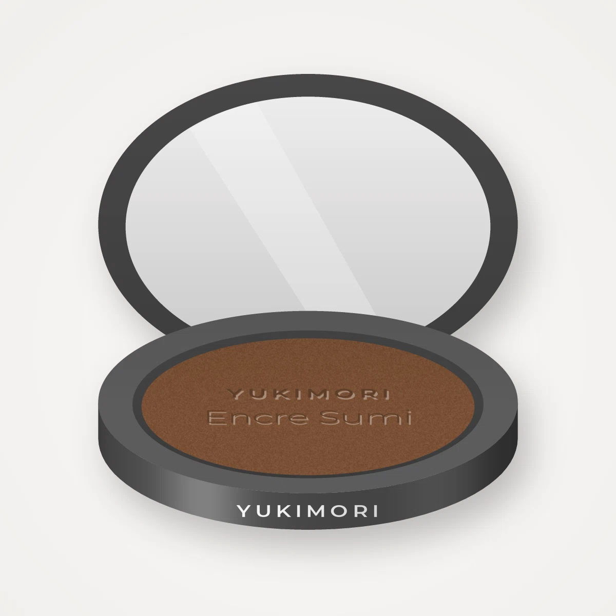 Poudre Encre Sumi à l'huile de macadamia – Yukimori, boîtier 12 g, teinte 14 Moka