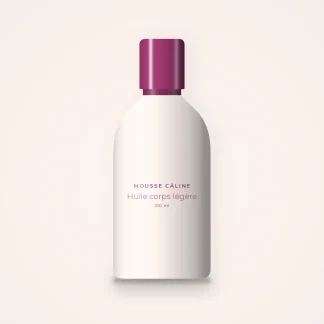 Huile corps sèche légère à la bourrache – Mousse Câline, flacon 100 ml