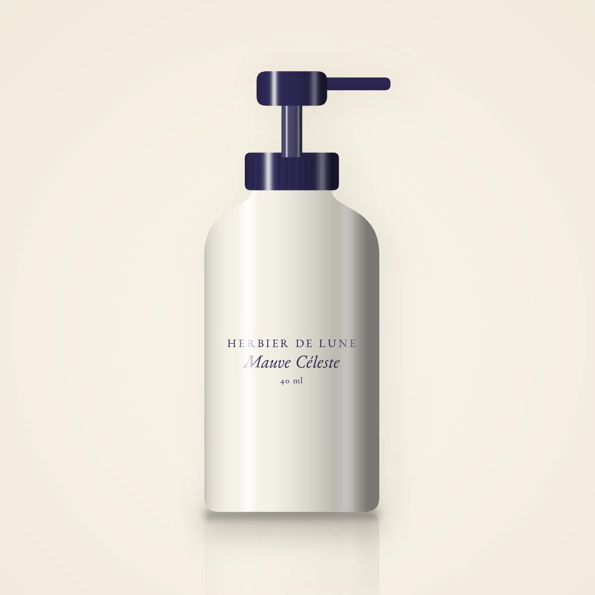 Crème hydratante jour et nuit Mauve Céleste – Herbier de Lune, flacon-pompe 40 ml