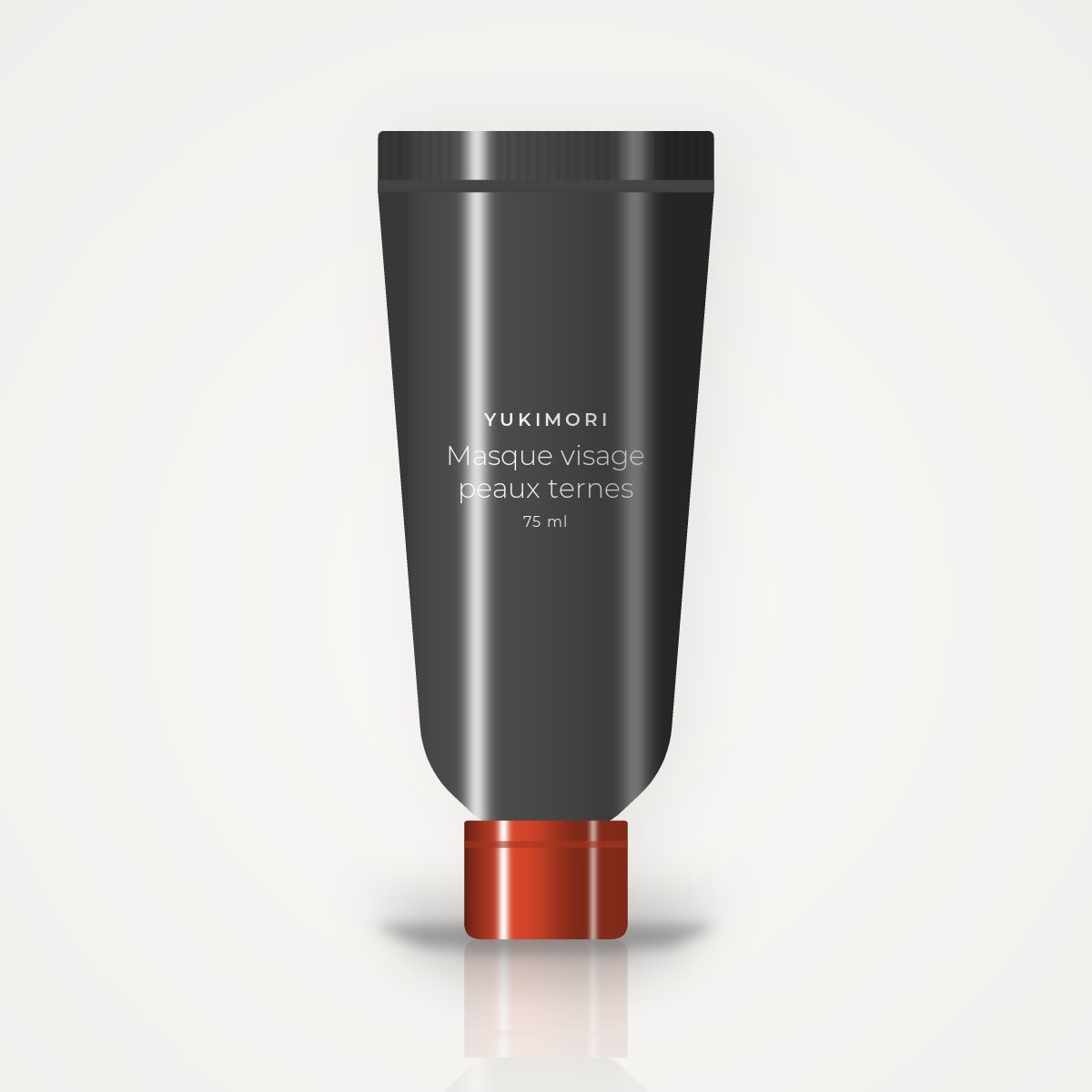 Masque visage peaux ternes à l'acide hyaluronique – Yukimori, tube 75 ml