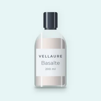 Nettoyant visage peaux sensibles Basalte – Vellaure, flacon 200 ml