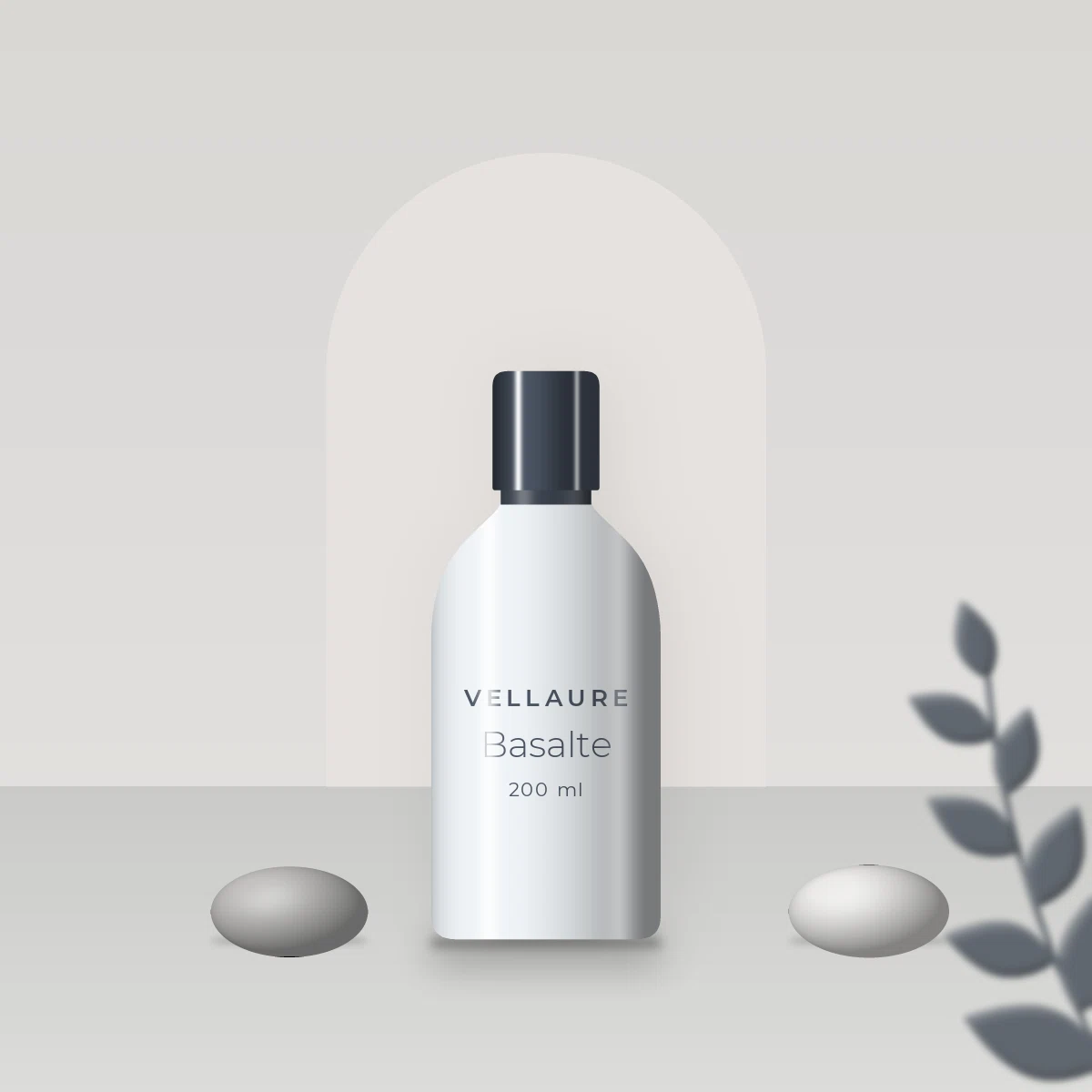 Nettoyant visage peaux sensibles Basalte – Vellaure, photo d'ambiance