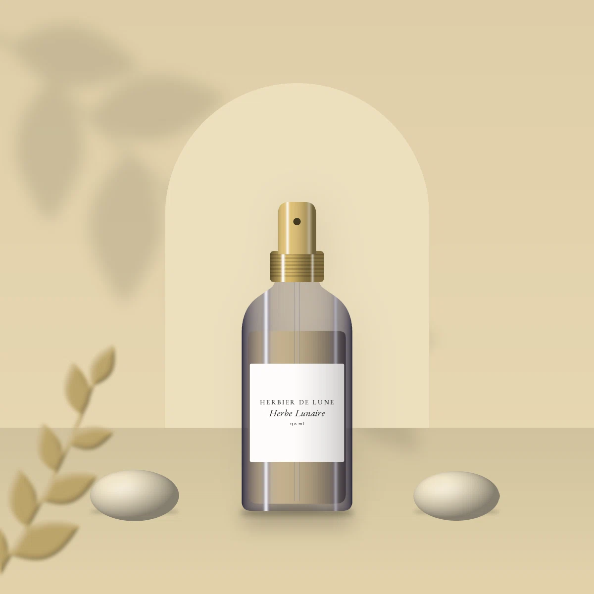 Huile corps sèche Herbe Lunaire protectrice – Herbier de Lune, photo d'ambiance