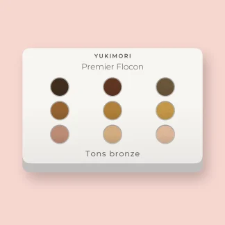 Palette yeux Premier Flocon à la vitamine E – Yukimori, 9 × 1 g, teinte Tons bronze