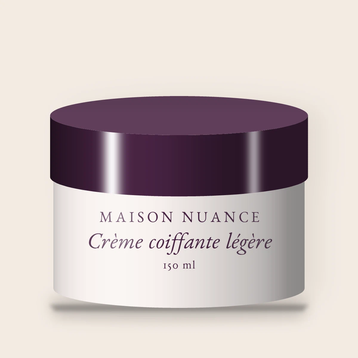 Crème coiffante légère au squalane végétal – Maison Nuance, pot 150 ml