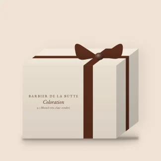 Coloration crème longue tenue à l'huile de babassu – Barbier de la Butte, coffret, teinte 9.1 Blond très clair cendré