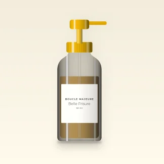 Huile capillaire brillance Belle Frisure – Boucle Majeure, flacon-pompe 50 ml