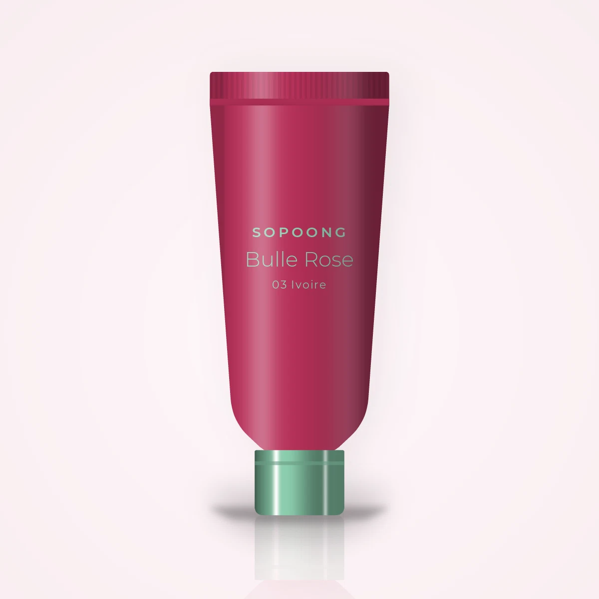 Fond de teint Bulle Rose à la niacinamide – Sopoong, tube 35 ml, teinte 03 Ivoire