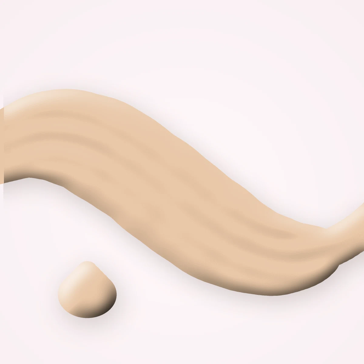 Fond de teint Bulle Rose à la niacinamide – Sopoong, aperçu de la teinte 06 Beige clair