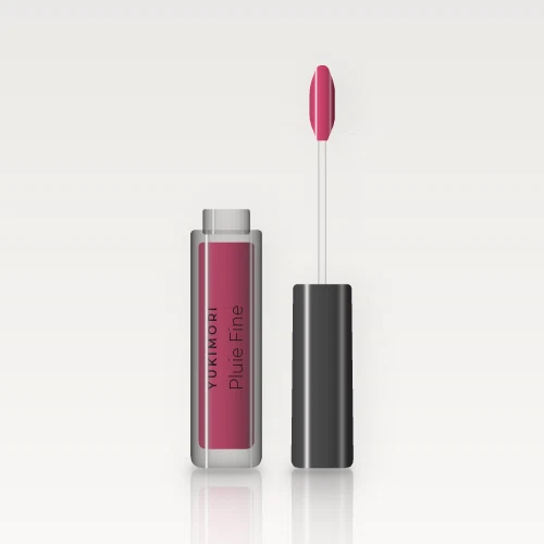 Gloss haute brillance Pluie Fine – Yukimori, flacon applicateur 6 ml, teinte 05 Rose framboise