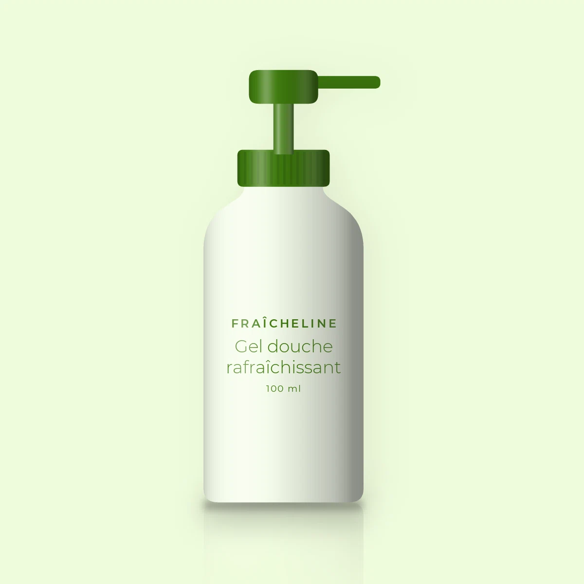 Gel douche rafraîchissant à la fleur de lotus – Fraîcheline, flacon-pompe 100 ml
