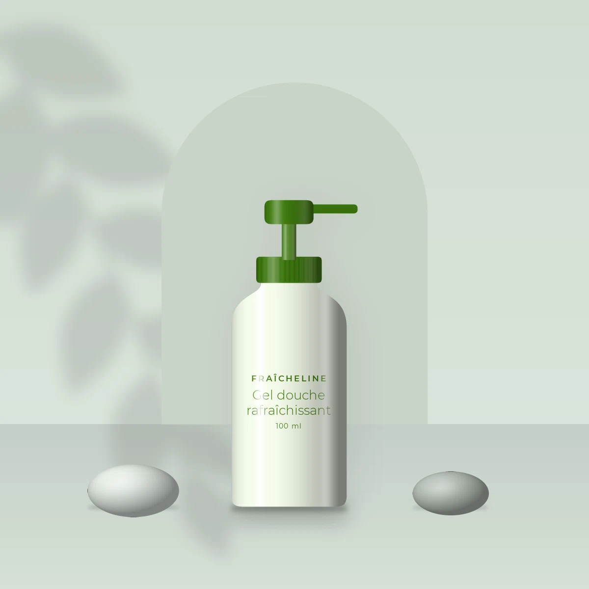 Gel douche rafraîchissant à la fleur de lotus – Fraîcheline, photo d'ambiance