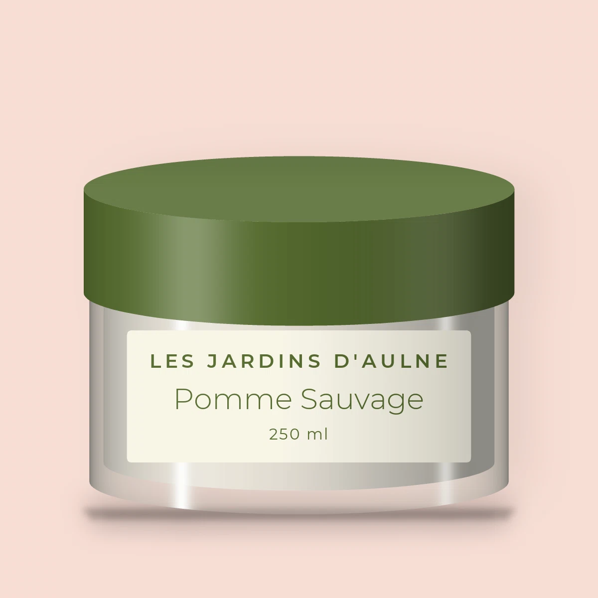 Masque capillaire lissant Pomme Sauvage – Les Jardins d'Aulne, pot 250 ml