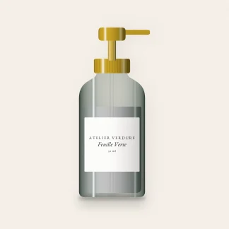 Crème hydratante veloutée Feuille Verte – Atelier Verdure, flacon-pompe 50 ml