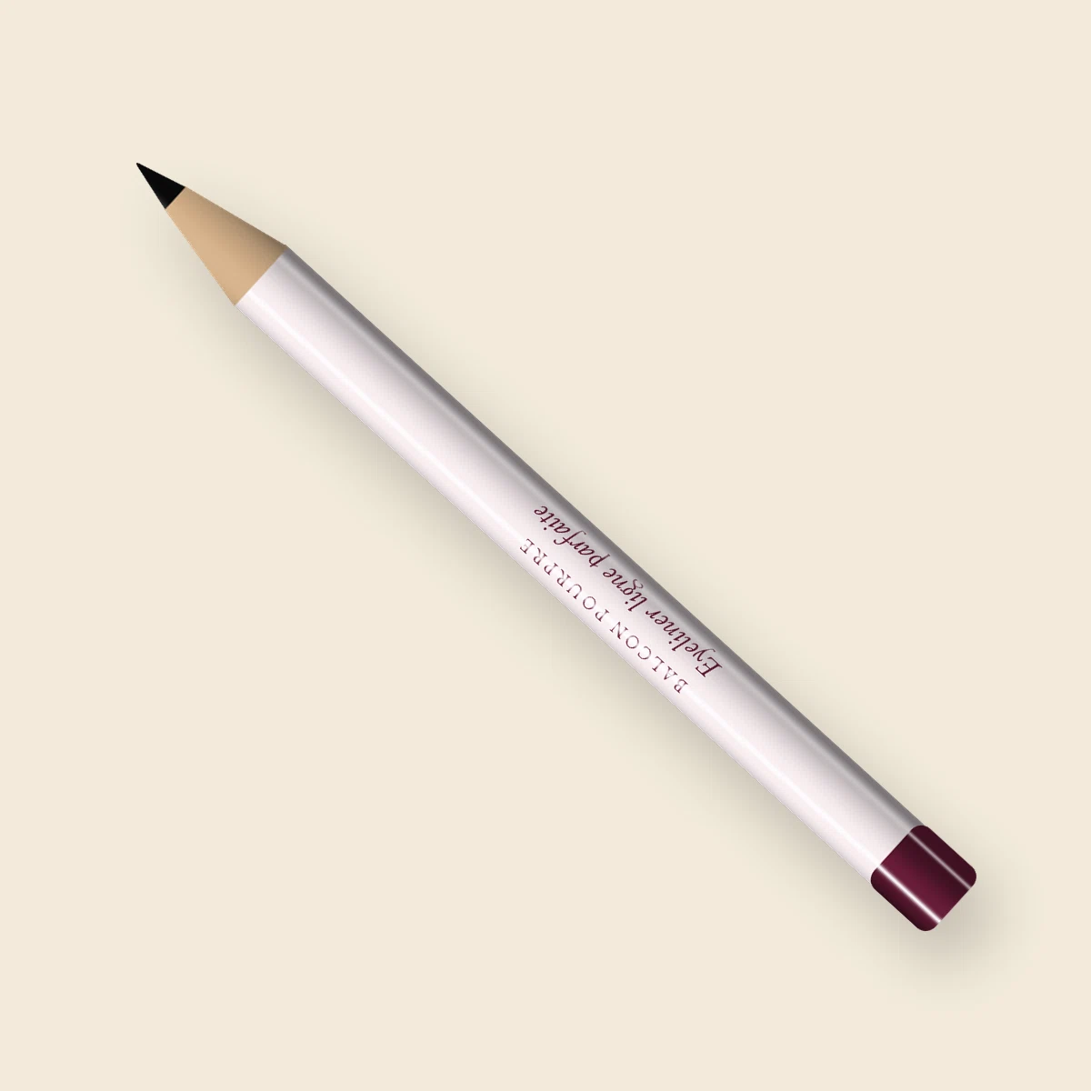 Eyeliner ligne parfaite à l'huile de jojoba – Balcon Pourpre, crayon 0,3 g, teinte Noir intense
