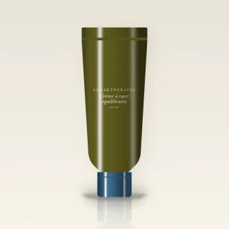 Crème à raser équilibrante à l'huile de jojoba pour homme – Le Cartographe, tube 100 ml