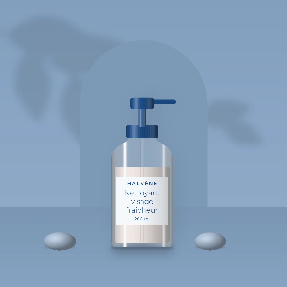 Nettoyant visage fraîcheur à l'extrait de calendula – Halvène, photo d'ambiance