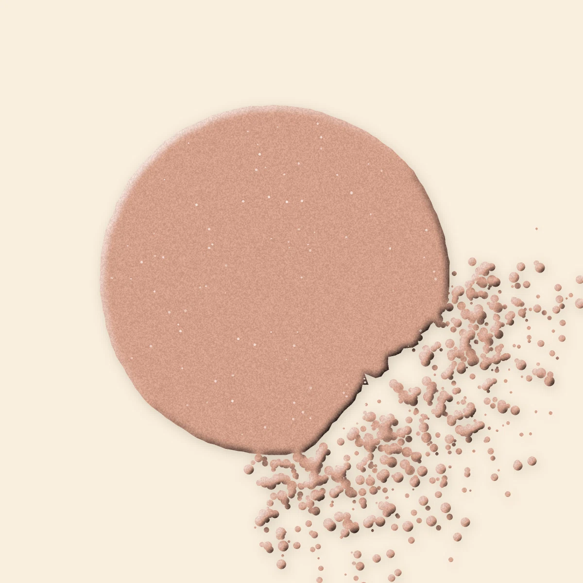 Terre de soleil Ocre Solaire au beurre de mangue – Terre d'Ocrelle, aperçu de la teinte 02 Sable rosé