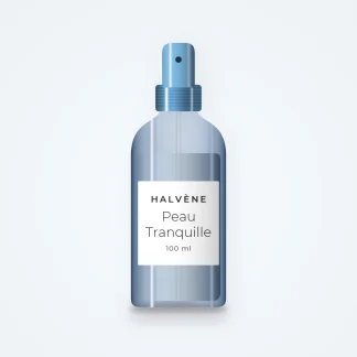 Lotion tonique Peau Tranquille à l'eau de rose – Halvène, flacon spray 100 ml