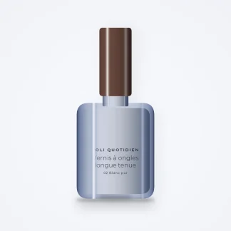 Vernis à ongles longue tenue à la biotine – Joli Quotidien, flacon 5 ml, teinte 02 Blanc pur