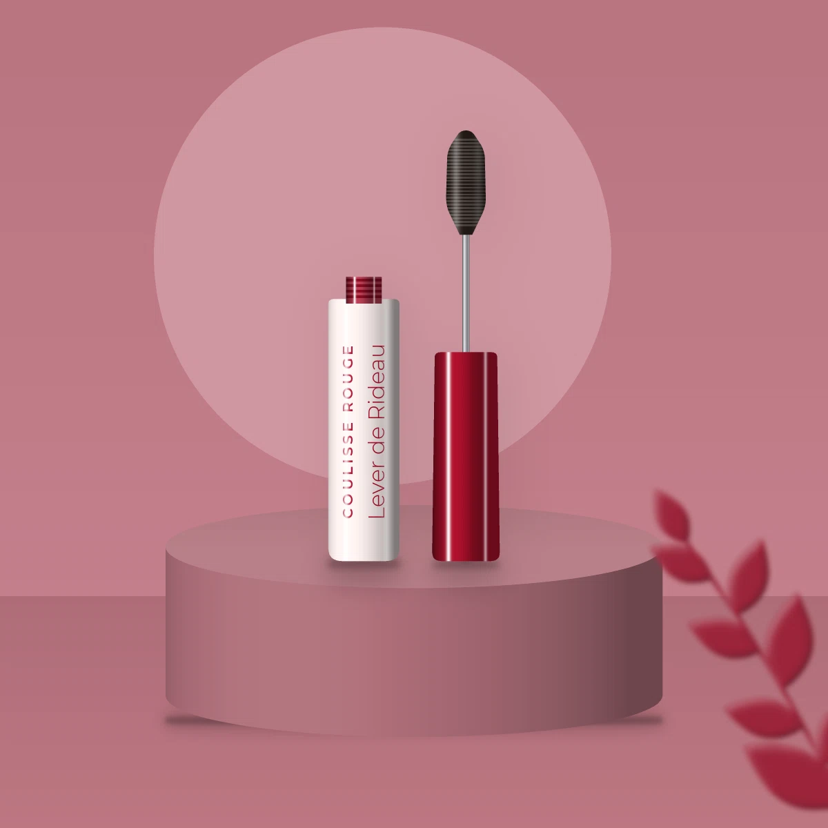 Mascara Lever de Rideau regard intense – Coulisse Rouge, photo d'ambiance