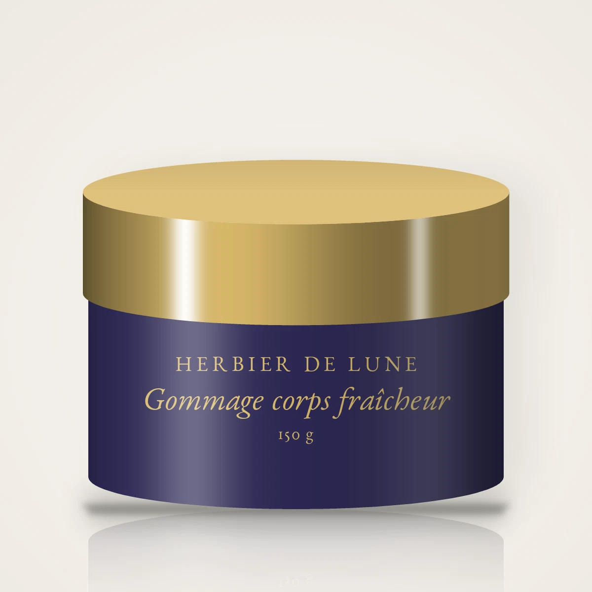 Gommage corps fraîcheur au sucre et aux noyaux d'abricot – Herbier de Lune, pot 150 g