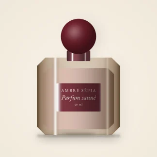Parfum satiné à la mousse de chêne – Ambre Sépia, flacon 50 ml