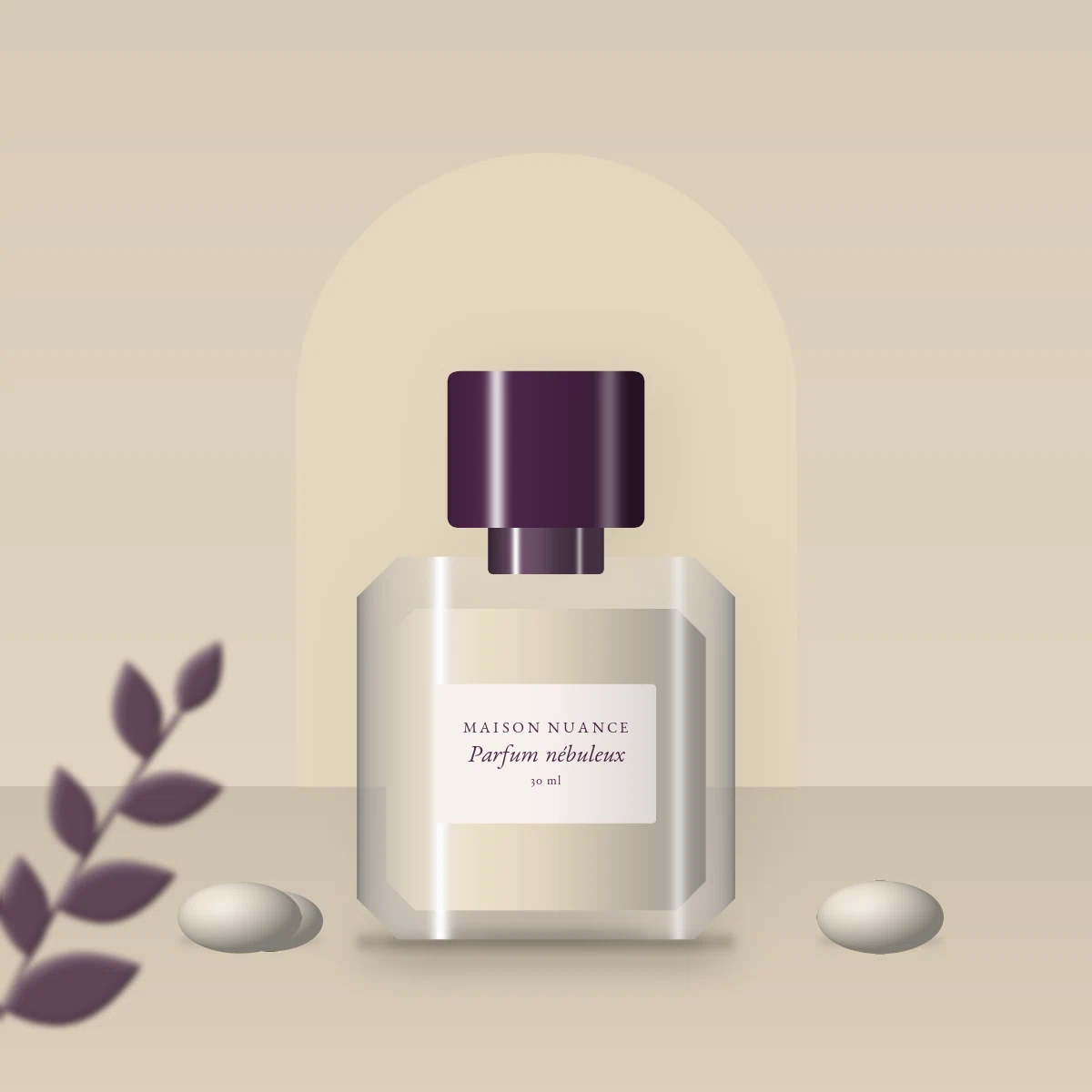 Parfum nébuleux au pamplemousse rose – Maison Nuance, photo d'ambiance