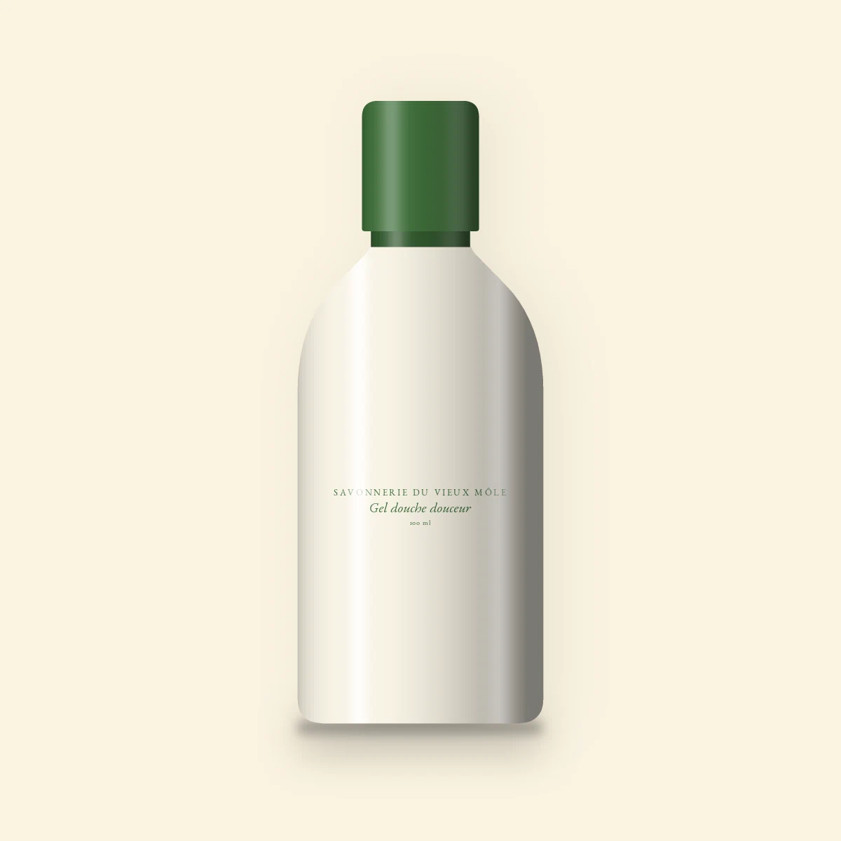 Gel douche et bain douceur au beurre de cacao – Savonnerie du Vieux Môle, flacon 100 ml
