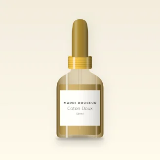 Huile capillaire Coton Doux à l'avocat – Mardi Douceur, flacon compte-gouttes 50 ml