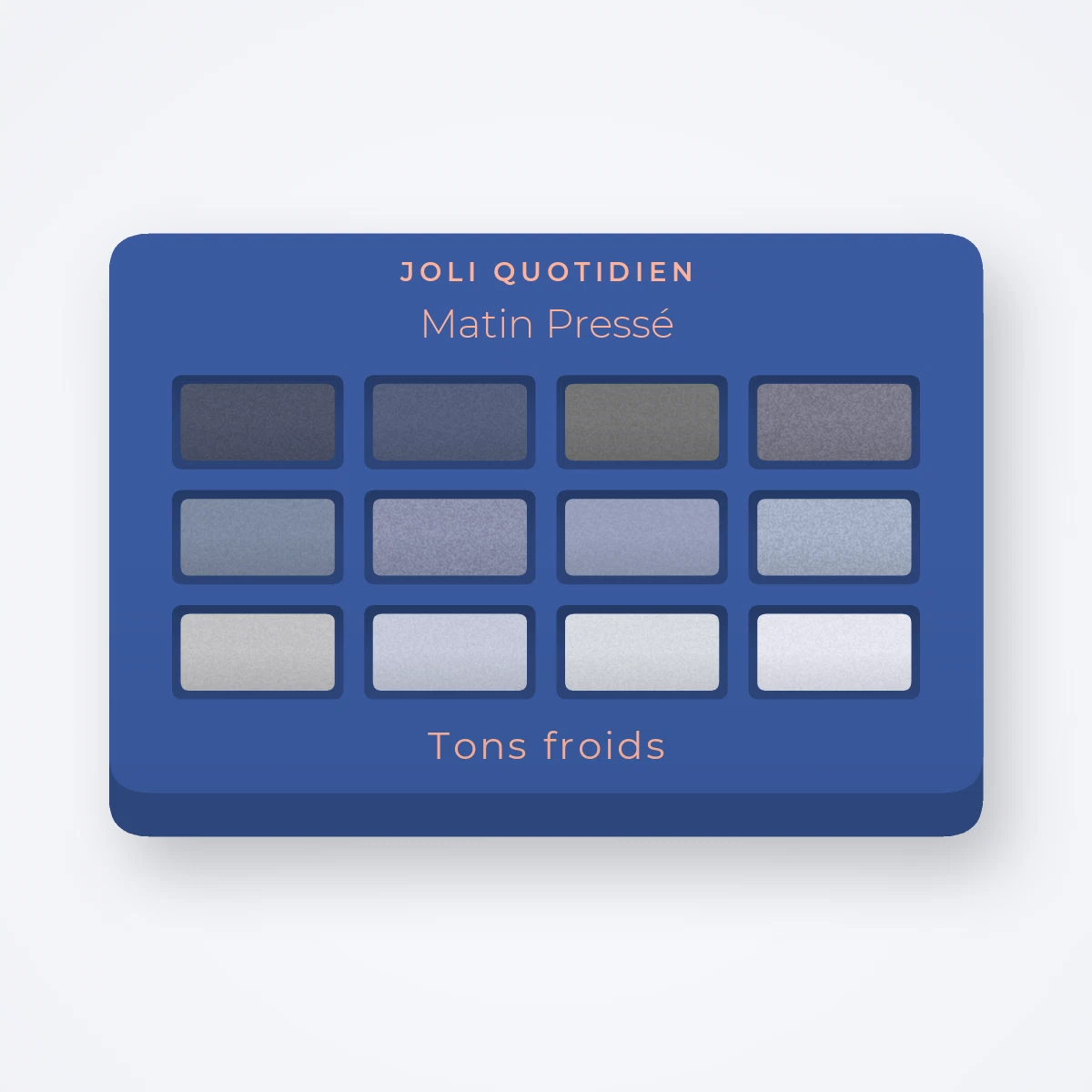 Palette yeux longue tenue Matin Pressé – Joli Quotidien, 9 × 1 g, teinte Tons froids