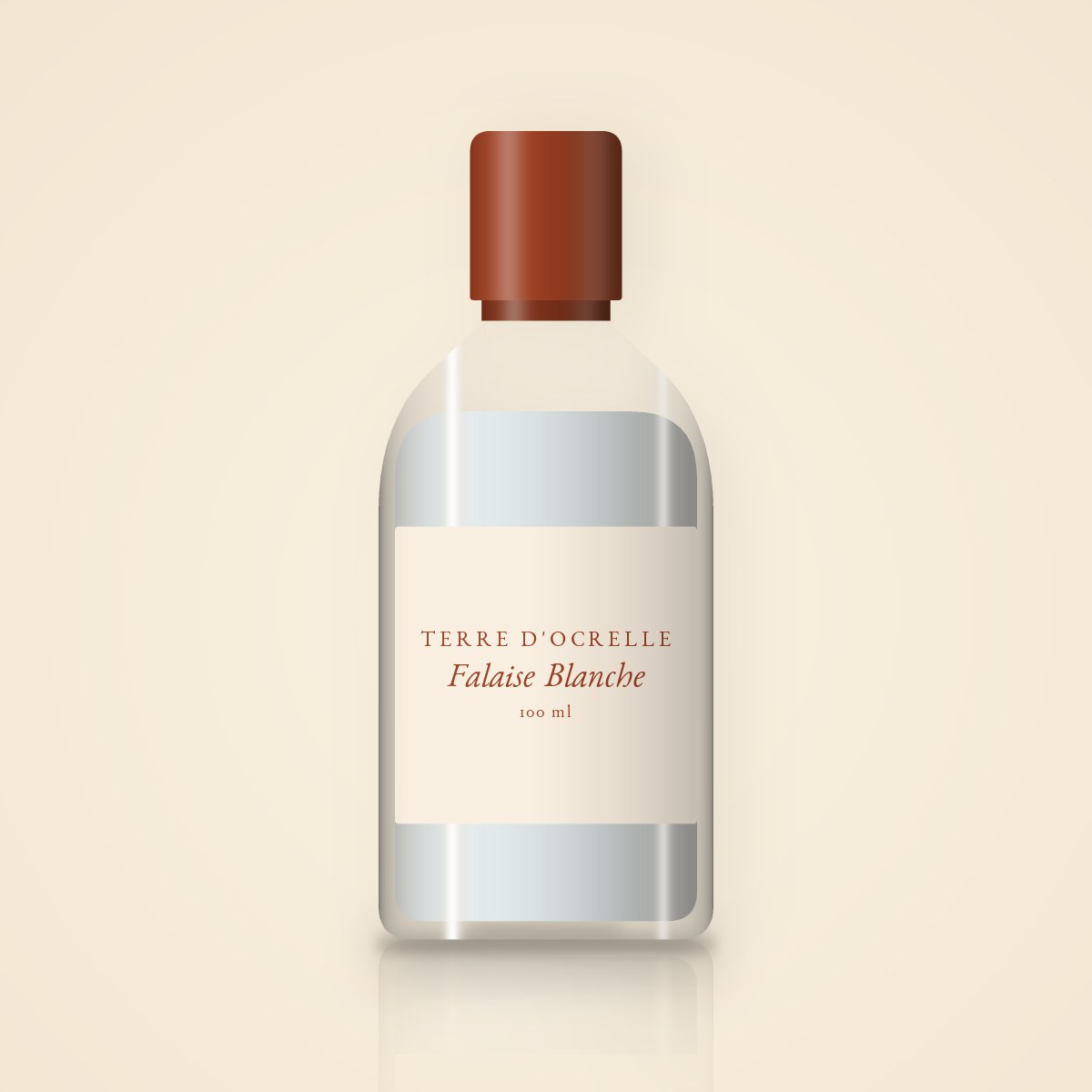 Gel douche Falaise Blanche à l'huile de noisette – Terre d'Ocrelle, flacon 100 ml