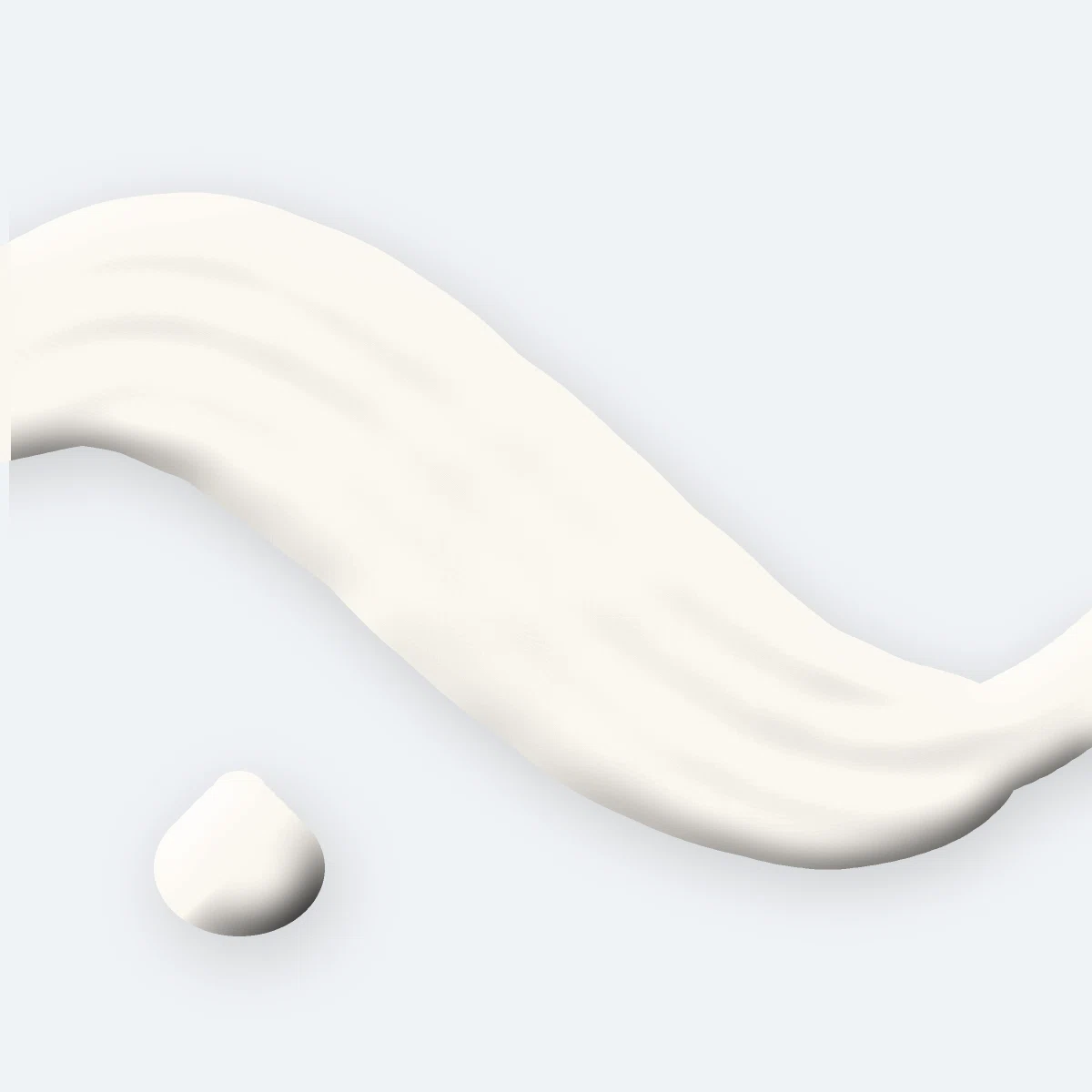 Crème hydratante fondante au panthénol – Edelfels, aperçu de la texture