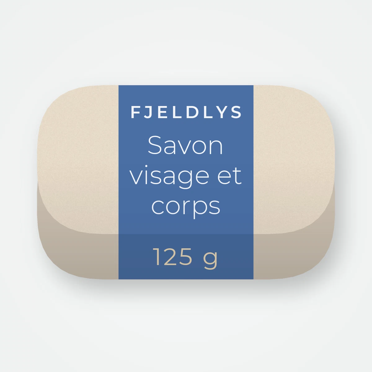 Savon visage et corps au curcuma – Fjeldlys, pain 125 g
