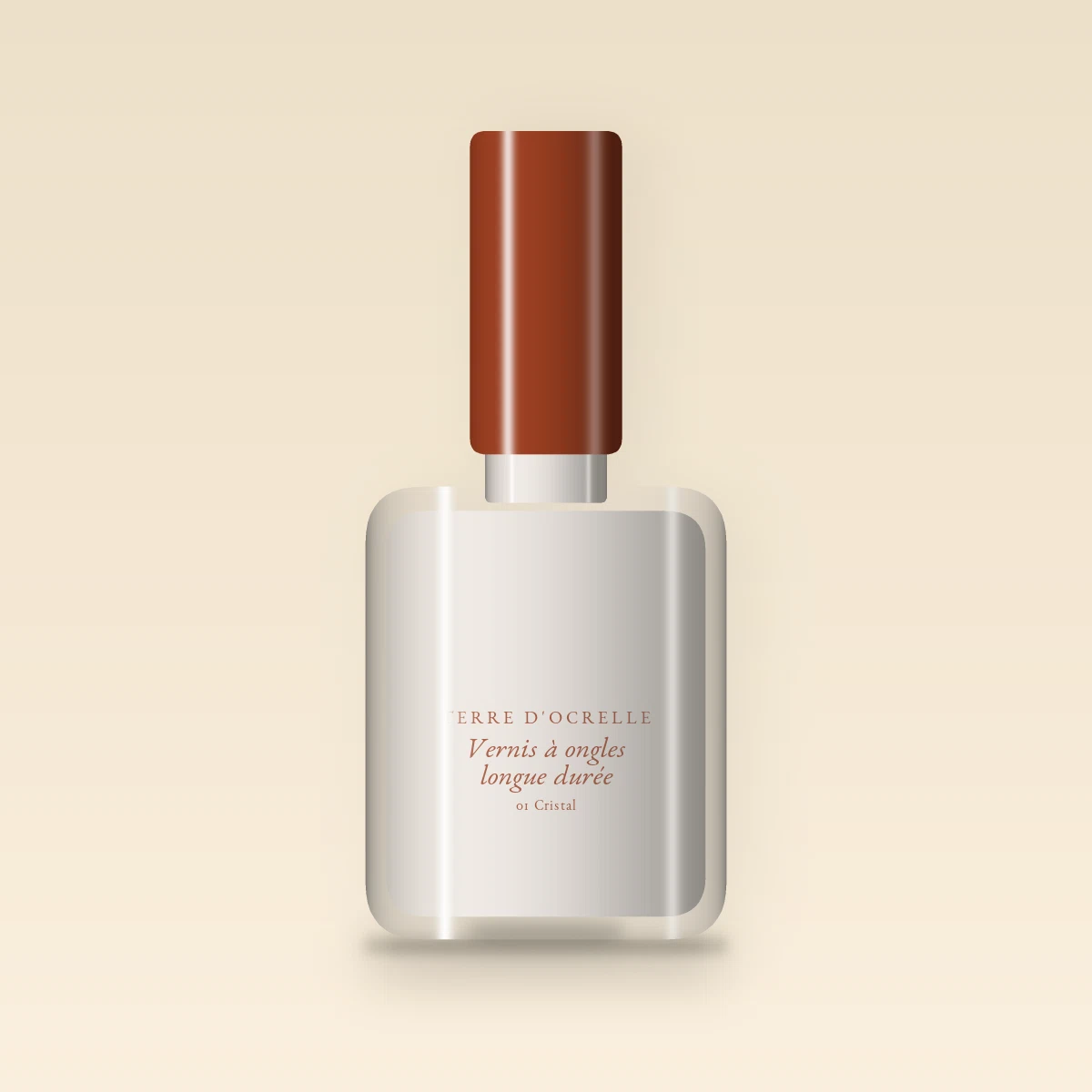 Vernis à ongles longue durée à l'huile d'argan – Terre d'Ocrelle, flacon 5 ml, teinte 01 Cristal
