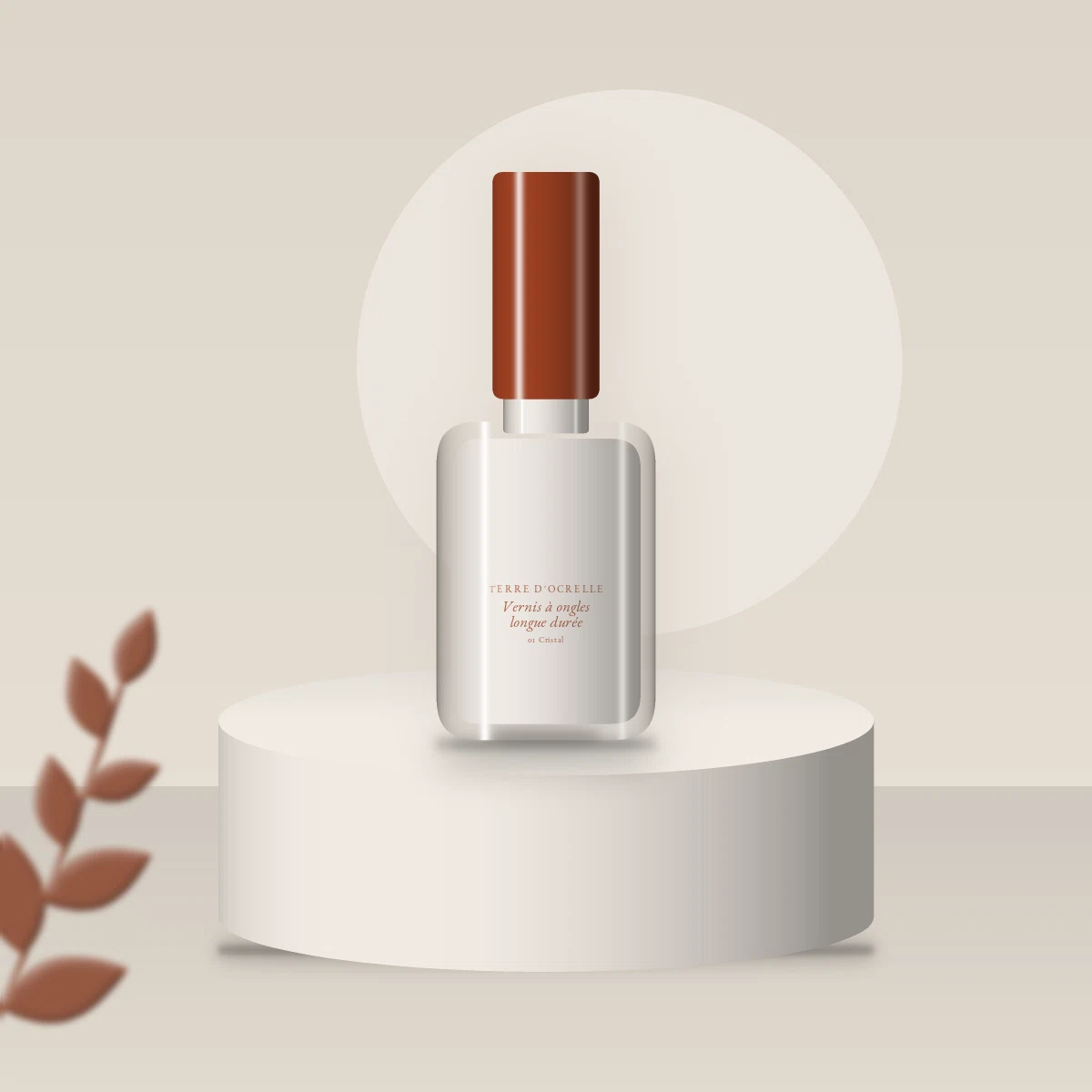 Vernis à ongles longue durée à l'huile d'argan – Terre d'Ocrelle, photo d'ambiance