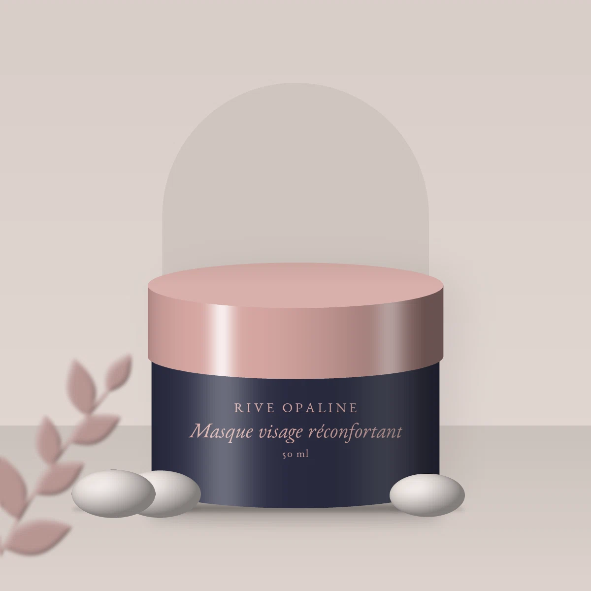 Masque visage réconfortant à l'aloe vera – Rive Opaline, photo d'ambiance