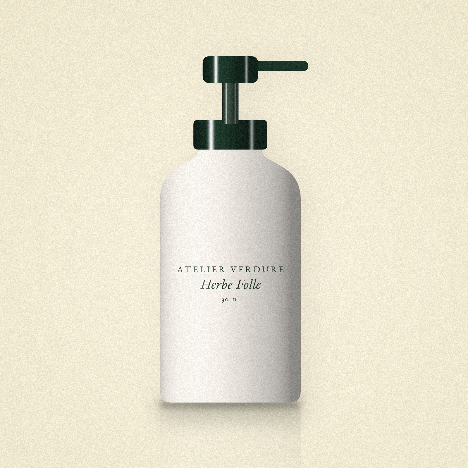 Sérum lissant Herbe Folle – Atelier Verdure, flacon-pompe 30 ml