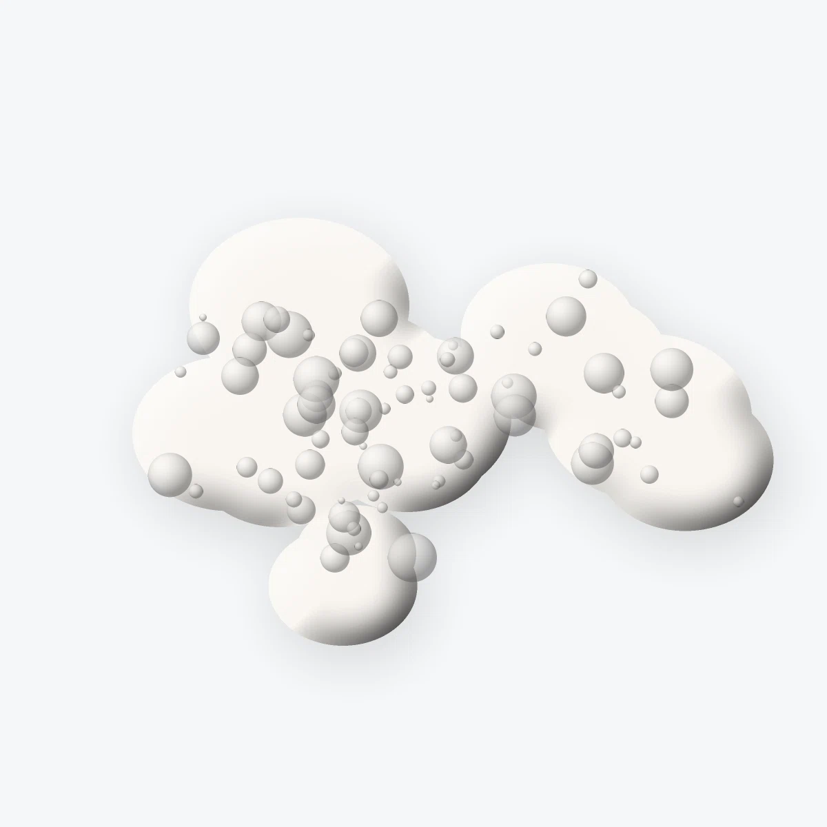 Savon saponifié à froid au rhassoul – Mélèze & Givre, aperçu de la texture