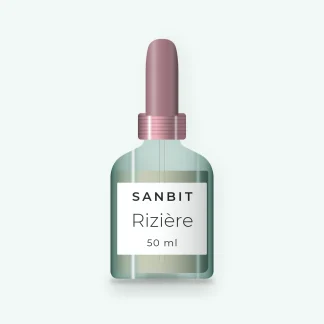 Sérum Rizière à l'huile de rose musquée – Sanbit, flacon compte-gouttes 50 ml
