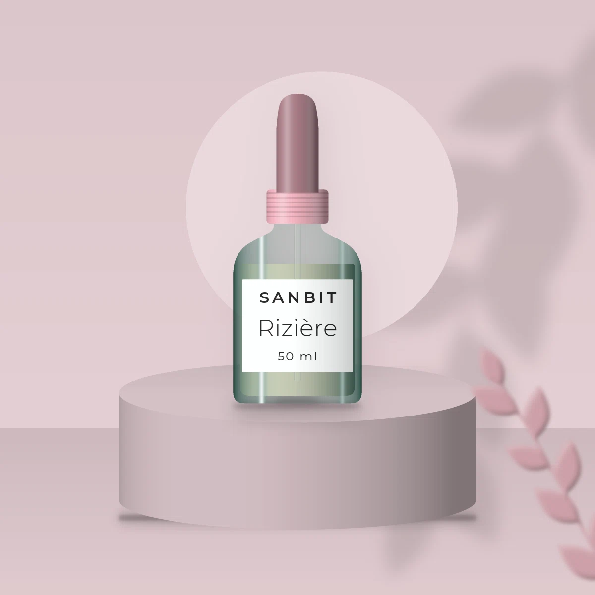 Sérum Rizière à l'huile de rose musquée – Sanbit, photo d'ambiance